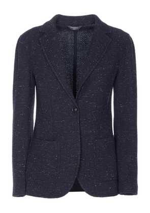 Circolo 1901 single-breasted v-neck jacket - Blue