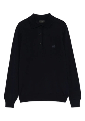 ETRO polo-collar sweatshirt - Blue