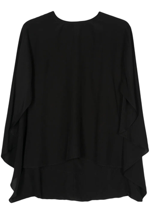 Rodebjer cape-inspired blouse - Black