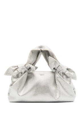Giuseppe Di Morabito knoted-straps rhinestone-embellished tote bag - Neutrals