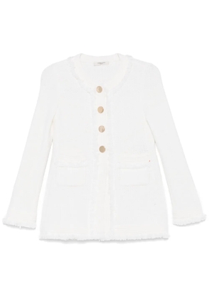 Charlott fringed cardigan - White