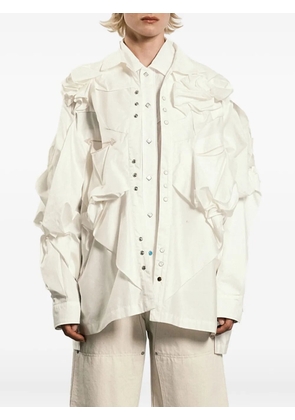 Tanaka layered-ruffles shirt - White