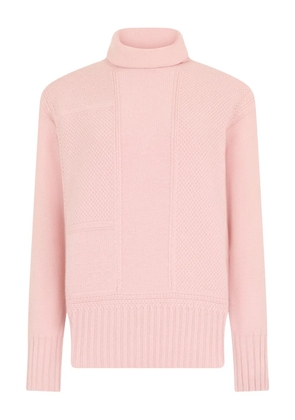 Malo textured turtleneck sweater - Pink
