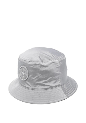 Stone Island logo-patch sun hat - Grey