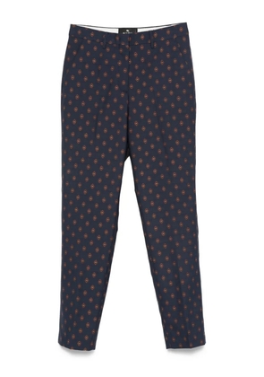 ETRO geometric-print trousers - Blue