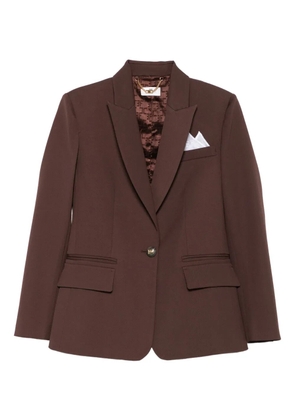 Elisabetta Franchi single-button pocket jacket - Brown
