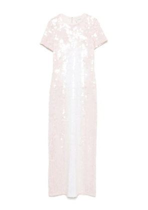 Sportmax sequinned midi dress - Neutrals