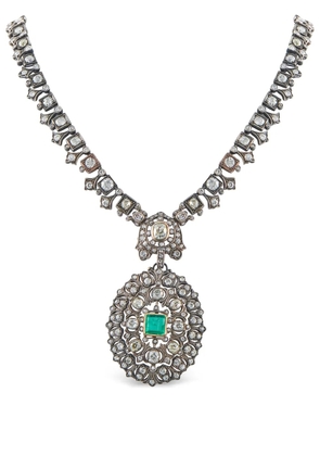 LB Exclusive diamond and emerald necklace - Gold