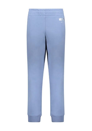 Moschino logo-stamp track pants - Blue
