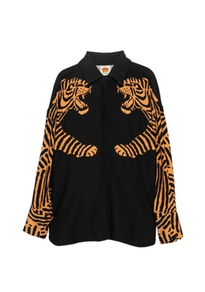 FARM Rio tiger-print shirt - Black
