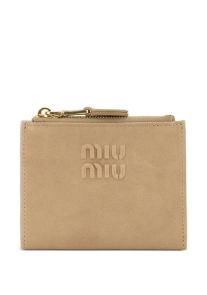 Miu Miu pink leather wallet - Neutrals