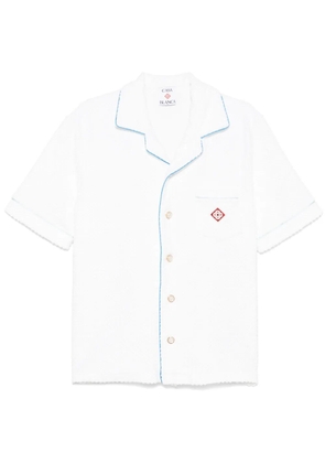 Casablanca monogram towelling shirt - White