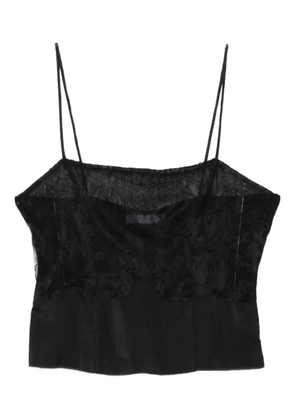 IRO lace-panelled top - Black
