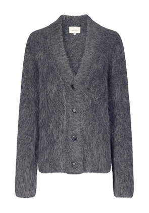 LouLou de Saison LYNN hairy alpaca V-neck cardigan - Grey