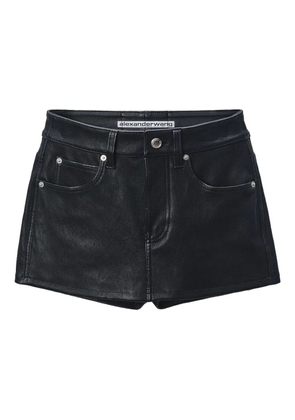 Alexander Wang cotton-blend mini skirt - Black