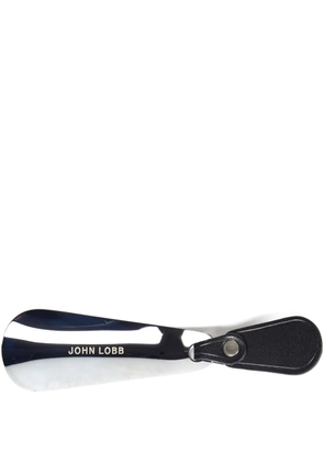 John Lobb engraved-detail keyring - Black