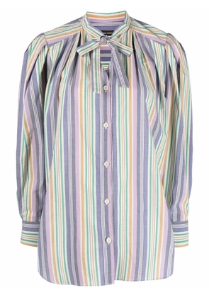 ISABEL MARANT Tiverna striped blouse - Purple