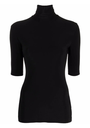 Norma Kamali roll-neck knitted top - Black