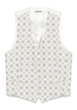 Lady Anne silk gilet - Neutrals