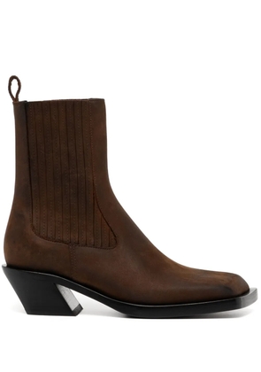 Amina Muaddi Chiara Chelsea boots - Brown