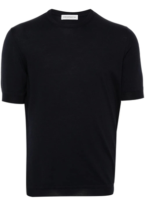 GOES BOTANICAL fine-knit merino wool top - Blue
