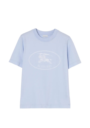Burberry Knight-stamp cotton T-shirt - Blue