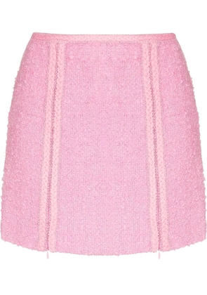 ROTATE BIRGER CHRISTENSEN Lina zip-detail mini skirt - Pink