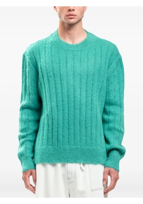 Marni ribbed fuzzy sweater - Green