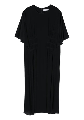 Chloé ruched-detailing silk dress - Blue
