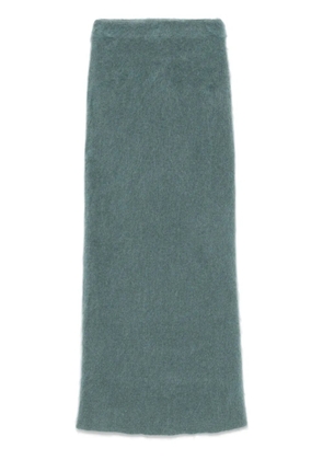 AISLING CAMPS brushed maxi skirt - Blue