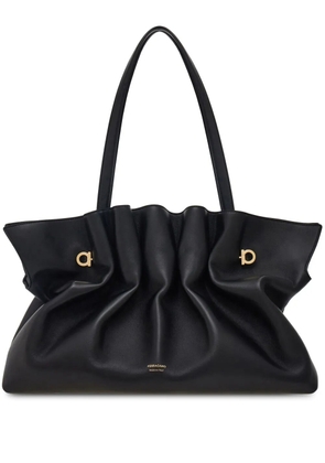 Ferragamo large Soft shoulder bag - Black