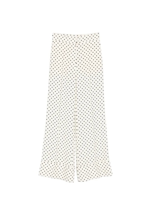 Valentino Garavani polka-dot wide-leg trousers - Neutrals