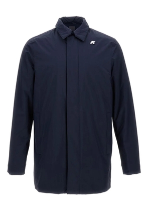 K-Way long-sleeve collared coat - Blue