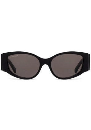 Balenciaga Eyewear logo-print cat-eye sunglasses - Black