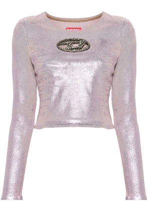 Diesel De-Top1-Fsd crystal-embellished top - Pink
