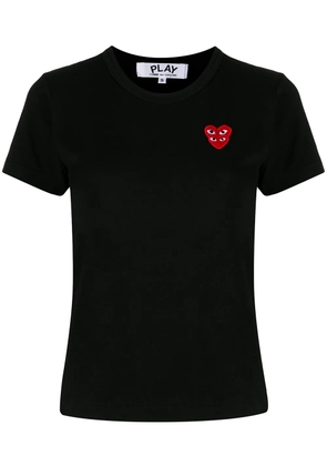 Comme Des Garçons Play short-sleeved heart patch T-shirt - Black