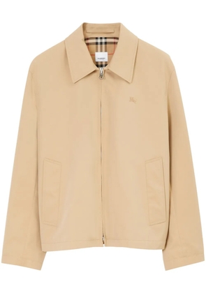 Burberry EKD-embroidery Harrington jacket - Neutrals