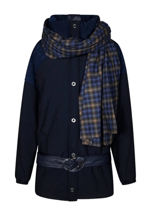 MARBELL scarf coat - Blue