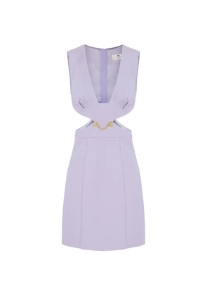 Elisabetta Franchi cut-out mini dress - Purple