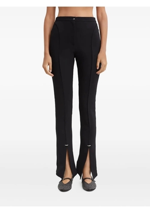 Mugler High-Rise Metal Insert Trousers - Black
