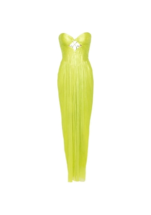 Maria Lucia Hohan Stephanie strapless cut-out maxi dress - Green