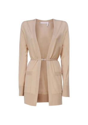 Chloé strap long-sleeved cardigan - Neutrals