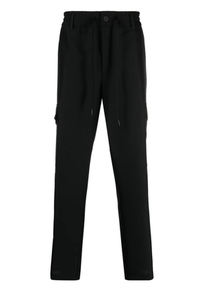 Versace Jeans Couture logo-patch cargo trousers - Black