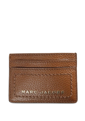 Marc Jacobs logo-lettering leather card holder - Brown