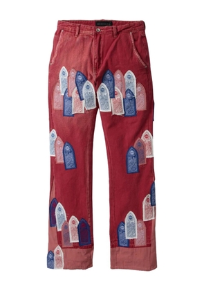 Who Decides War Patched Arch jeans - Red