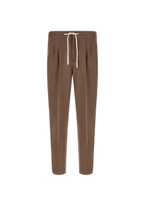 Brunello Cucinelli drawstring trousers - Brown
