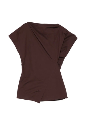 Soeur Fedora draped top - Brown