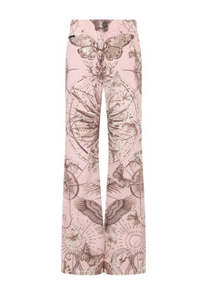Philipp Plein butterfly printed jeans - Pink