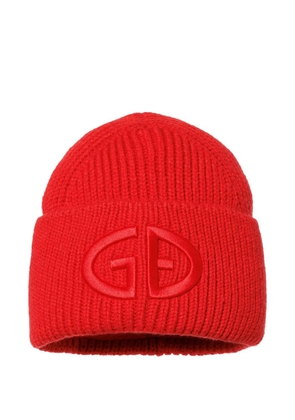 Goldbergh Valerie logo-embroidery beanie hat - Red