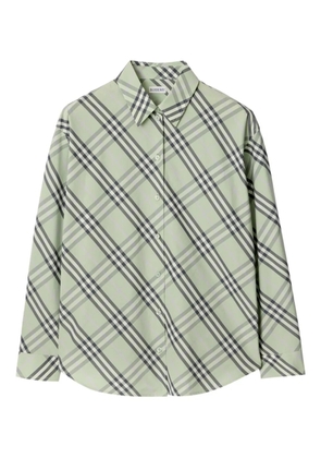Burberry check cotton shirt - Green